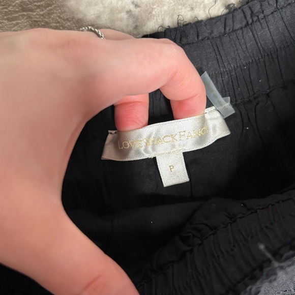 LoveShackFancy Black Ruffle Mini Skirt Size P - Picture 5 of 8